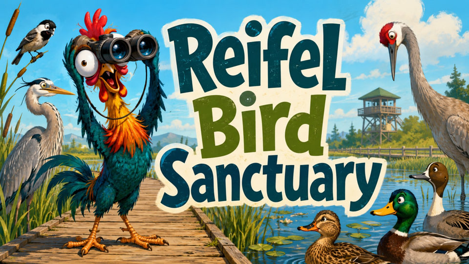 🐦🌾 Reifel Bird Sanctuary - wetlands and the rare pleasure of being quiet event poster.