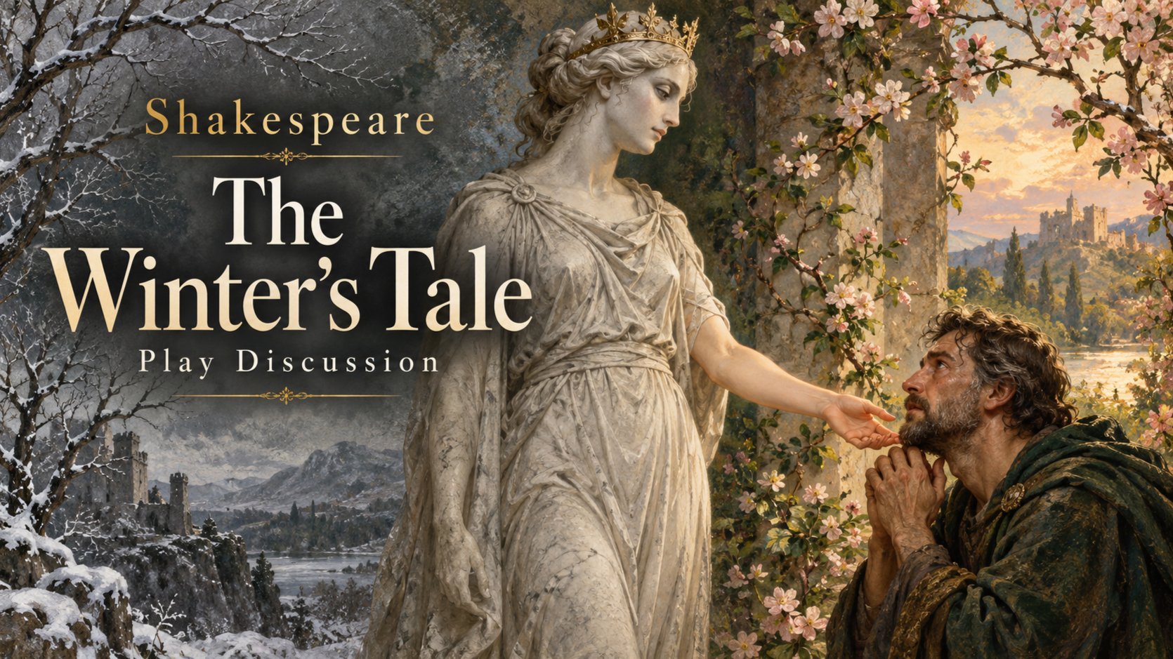 ❄️🎭 The Winter’s Tale - jealousy, false certainty, and repair event poster.