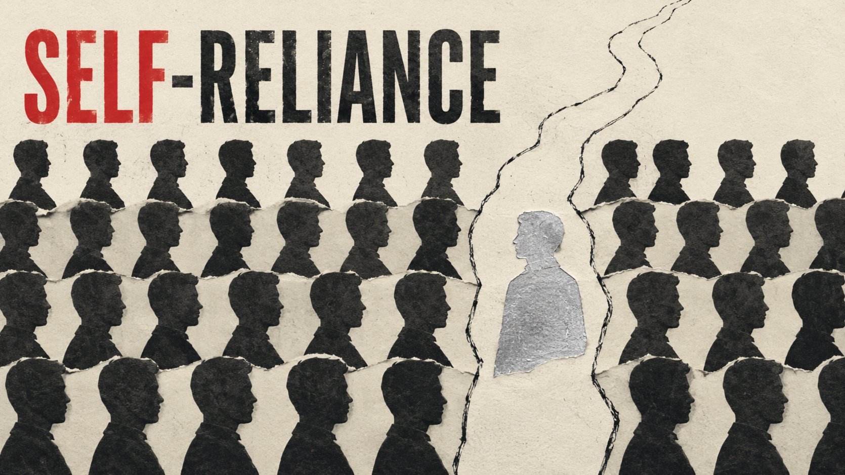 🪞⚡ Emerson’s Self-Reliance - what does it mean to be yourself event poster.